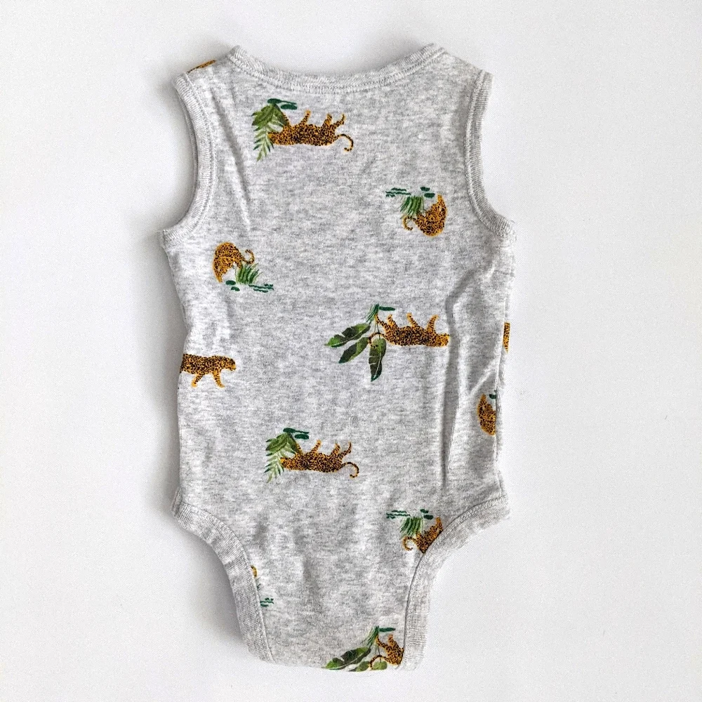 Old Navy Jungle Cheetah Sleeveless Onesie Bodysuit